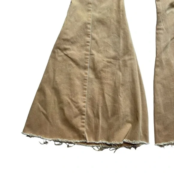 Free People We The Free Lace Up Back Extreme Flare High Rise SZ 24 CRVY - Picture 11 of 12